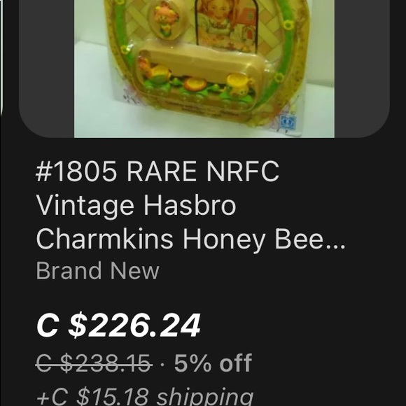 Charmkins - Honey Bee Necklace and Sweet Bea Charm. 1984 In original package. - Picture 13 of 14